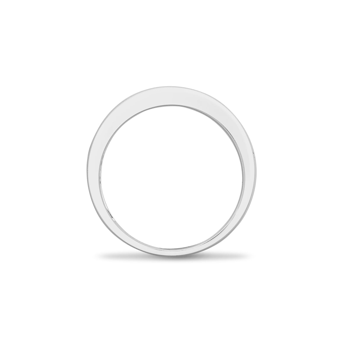 18 Karat Weißgold 0.25 Karat Naturdiamant Baguette 1/2 Eternity Ring