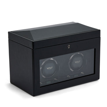 British Racing Double Watch Winder with Storage 792202