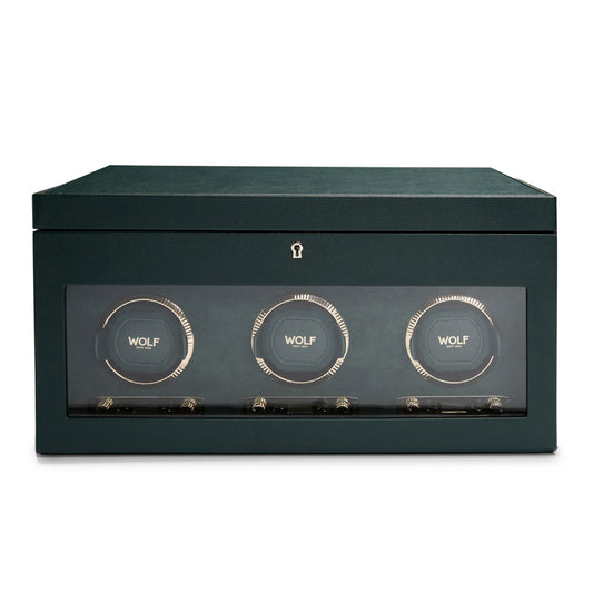 British Racing Triple Watch Winder with Storage 792341