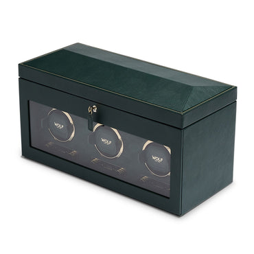 British Racing Triple Watch Winder with Storage 792341