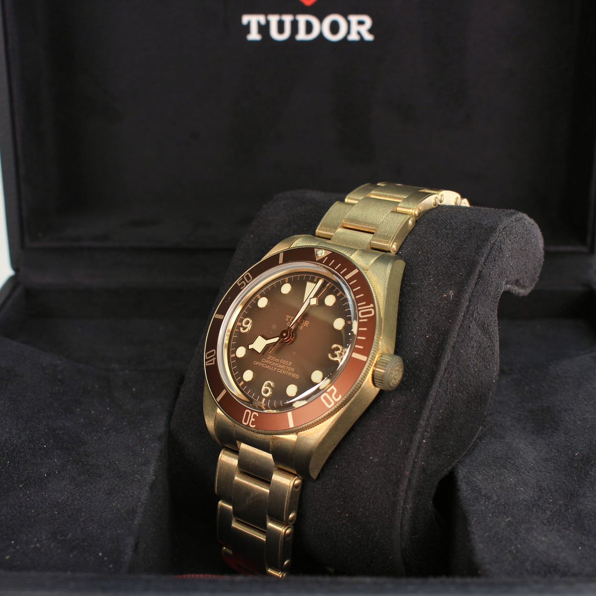 Tudor Black Bay 58 Bronze 79012M crown-side profile