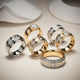 Luxury wedding bands in gold, platinum and diamond styles