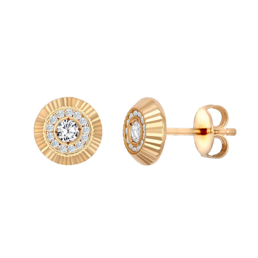 Cubic zirconia earrings available from Imperial Time in London