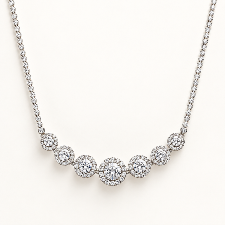 Gold, diamond and gemstone necklaces available from Imperial Time in London