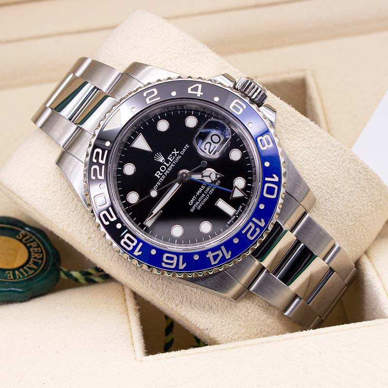 Rolex Gmt-master II 2019 Batman Oyster Bracelet Black Dial Stainless Steel 2019 Pristine Condition Fixed 40 Mm Mechanical Watch - product image fro...