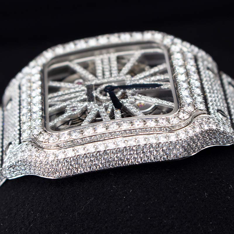 nan cartier santos whsa0007 skeleton bussed down - product image from Imperial Time UK Ltd