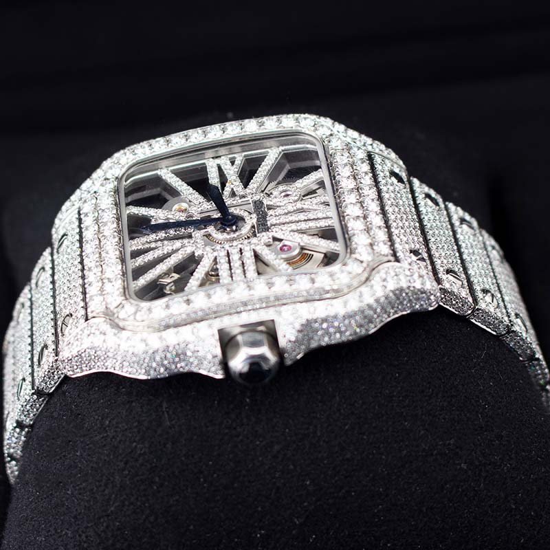 Cartier Santos WHSA0007 Skeleton - Bussed Down