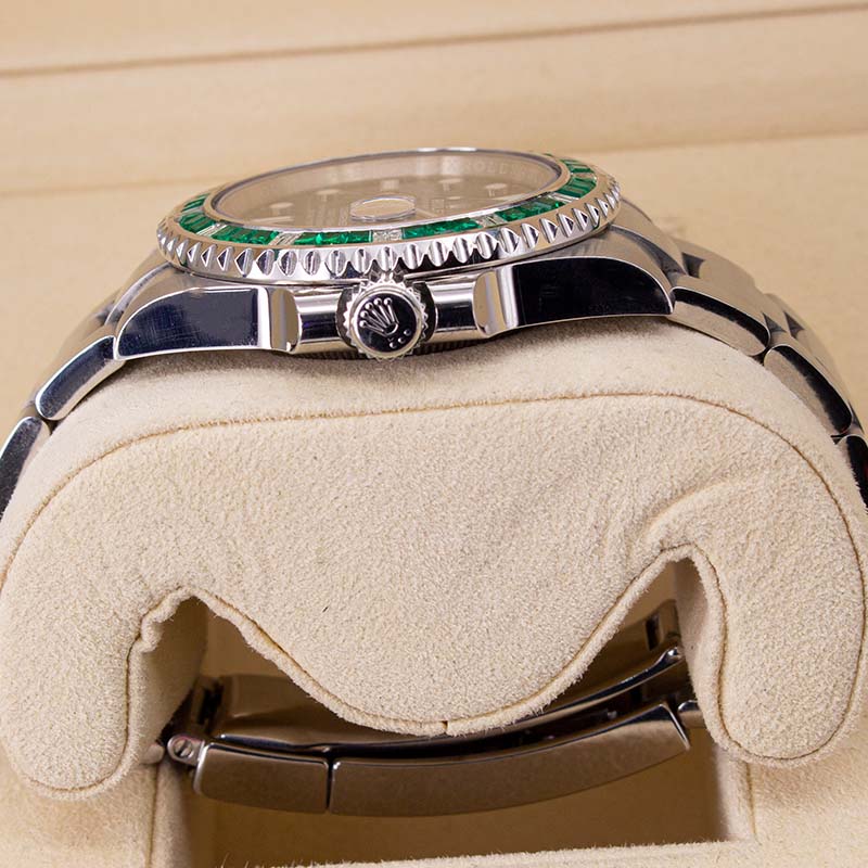 Rolex Submariner Date 116610LV Hulk Custom Gem-set 2019