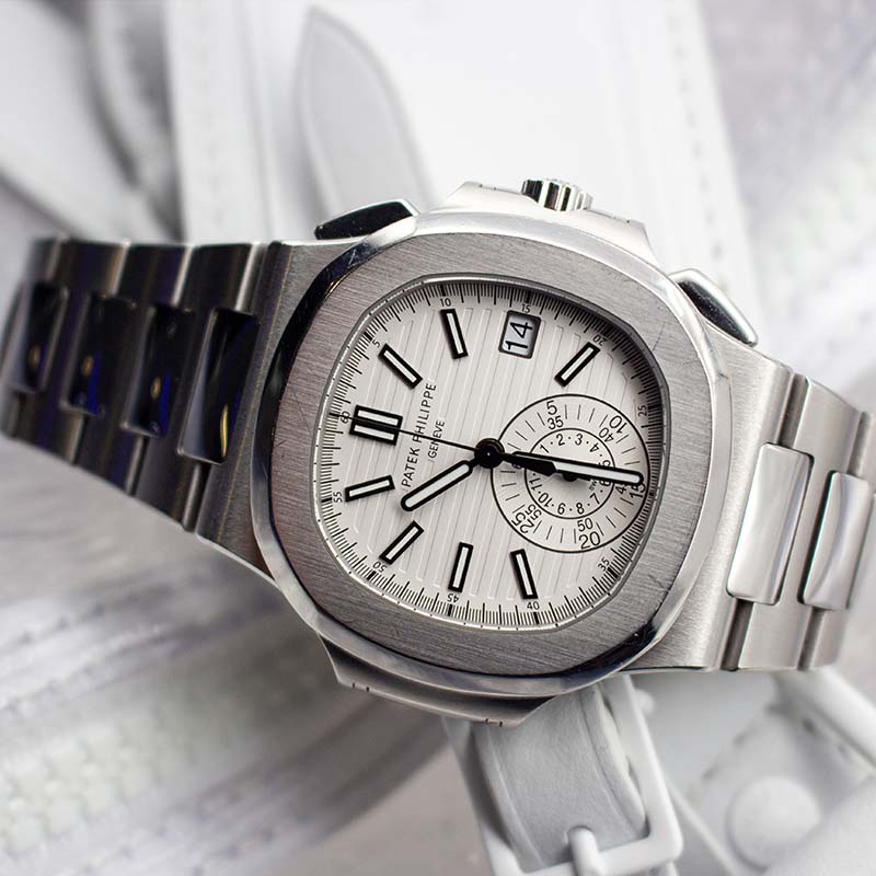 nan patek philippe 5980 1a nautilus white dial - product image from Imperial Time UK Ltd