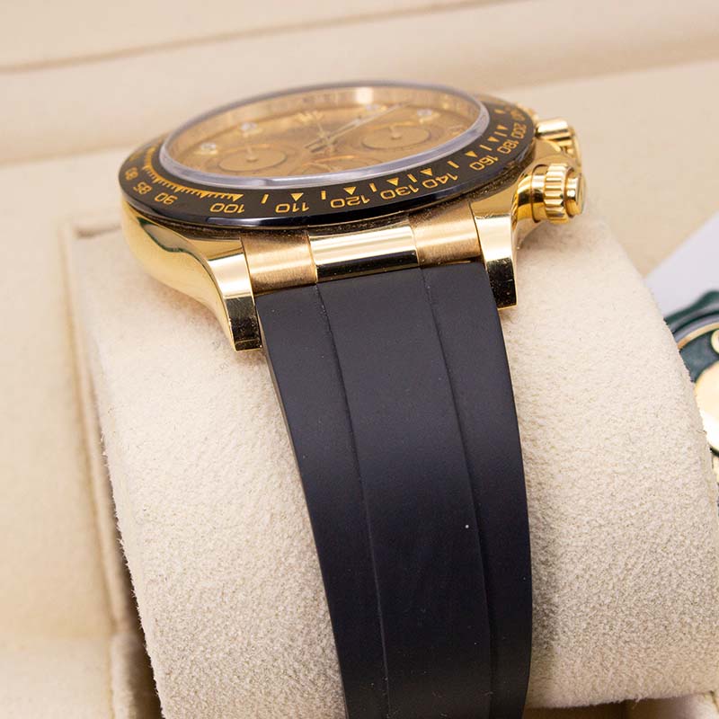 Rolex Daytona 116518ln 2019 Rubber Champagne Dial Yellow Gold 2019 Pristine Condition Ceramic Bezel 40 Mm Mechanical Watch - product image from Imperial ...