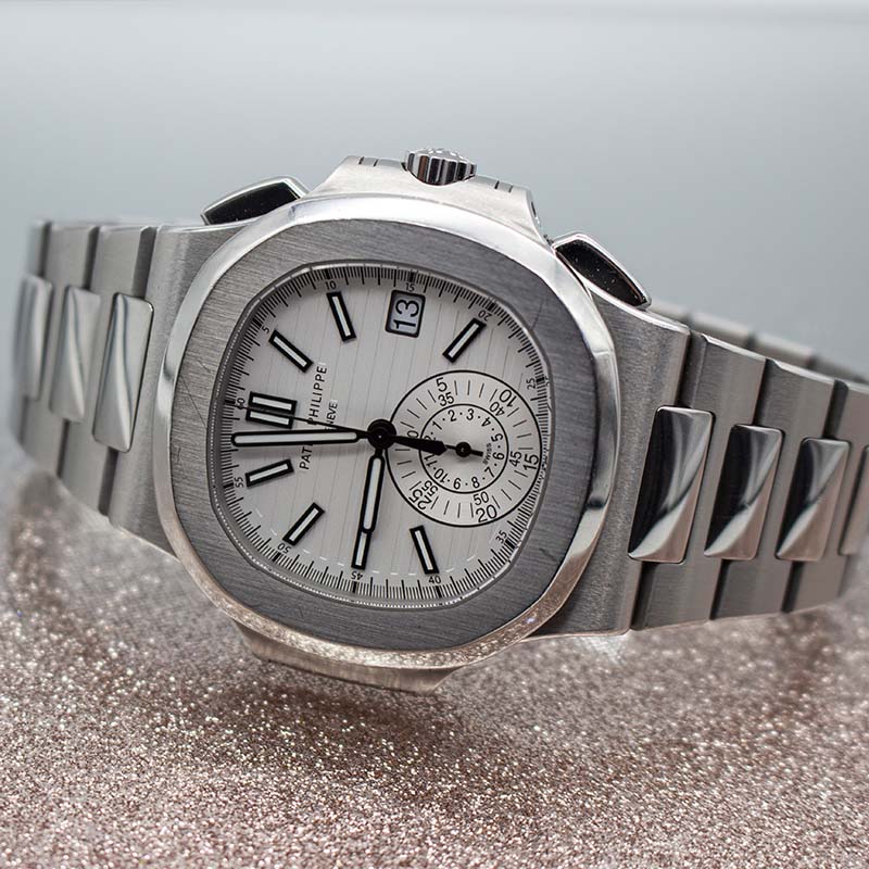 nan patek philippe 5980 1a nautilus white dial - product image from Imperial Time UK Ltd
