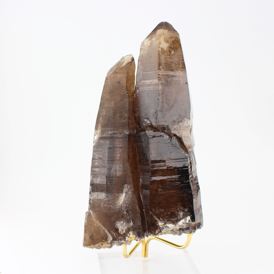 Smokey Quartz Rehealed Fracture Gastein Austria 1153 Natural Mineral Specimen Fine Collectable Cabinet Display Piece Geological Interest