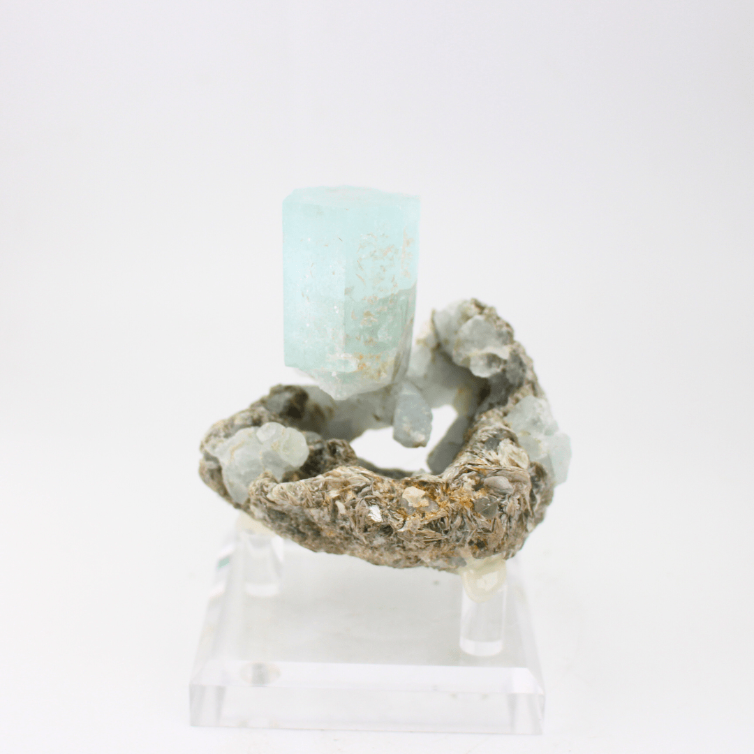 Aquamarine Naturally Terminated Himalayas 348 Natural Mineral Specimen Fine Collectable Cabinet Display Piece Geological Interest