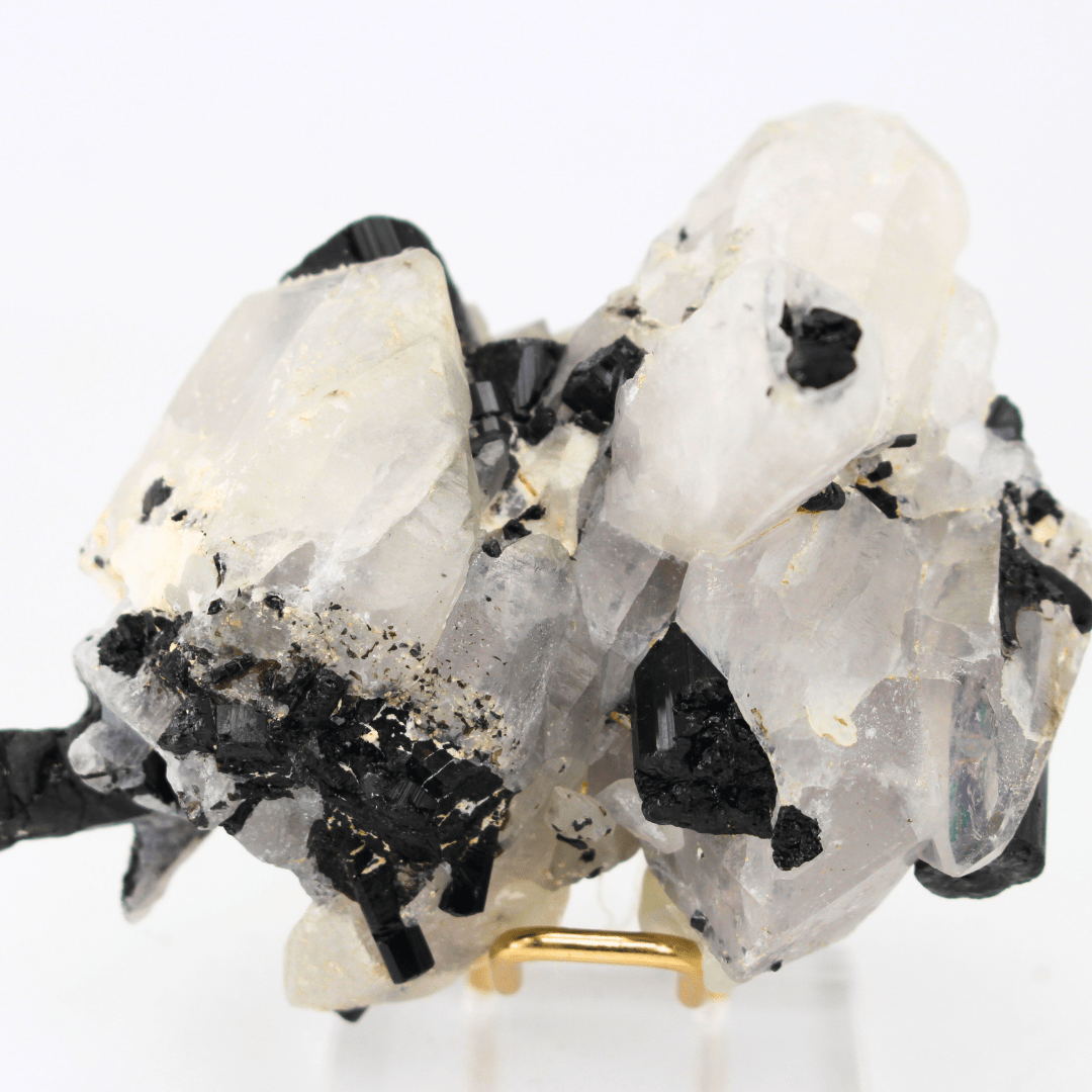 Quartz x Tourmaline Naturally Terminated Himalayas 385 Natural Mineral Specimen Fine Collectable Cabinet Display Piece Geological Interest