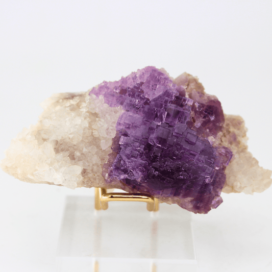 Flourite Quartz Matrix Gastein Austria 162 Natural Mineral Specimen Fine Collectable Cabinet Display Piece Geological Interest