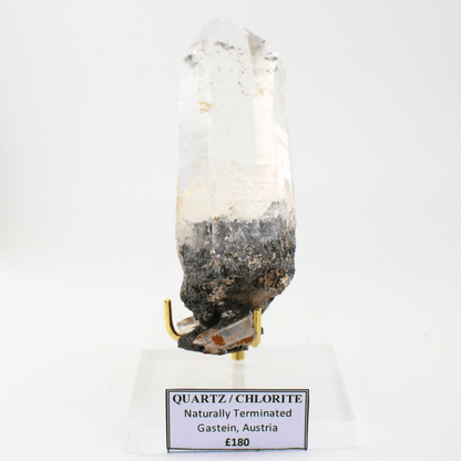 Quartz Chlorite Naturally Terminated Gastein Austria 337 Natural Mineral Specimen Fine Collectable Cabinet Display Piece Geological Interest
