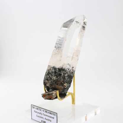 Quartz Chlorite Naturally Terminated Gastein Austria 337 Natural Mineral Specimen Fine Collectable Cabinet Display Piece Geological Interest