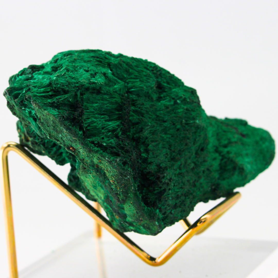 Malachite Goede With Calcite Zambia 367 Natural Mineral Specimen Fine Collectable Cabinet Display Piece Geological Interest