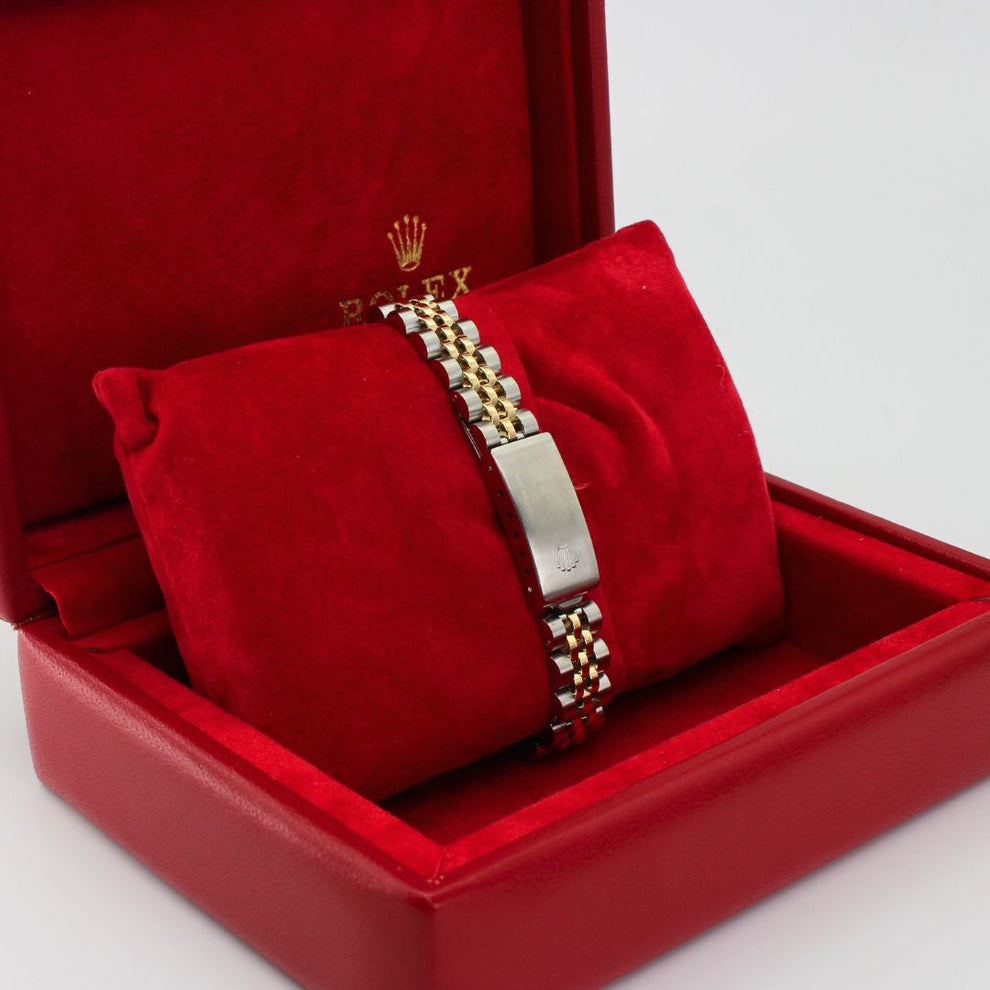 Rolex Lady Datejust 69173 Jubilee Bracelet Champagne Dial Stainless Steel 1988 Pristine Condition Fluted Bezel 26 Mm Mechanical Watch - product image fro...
