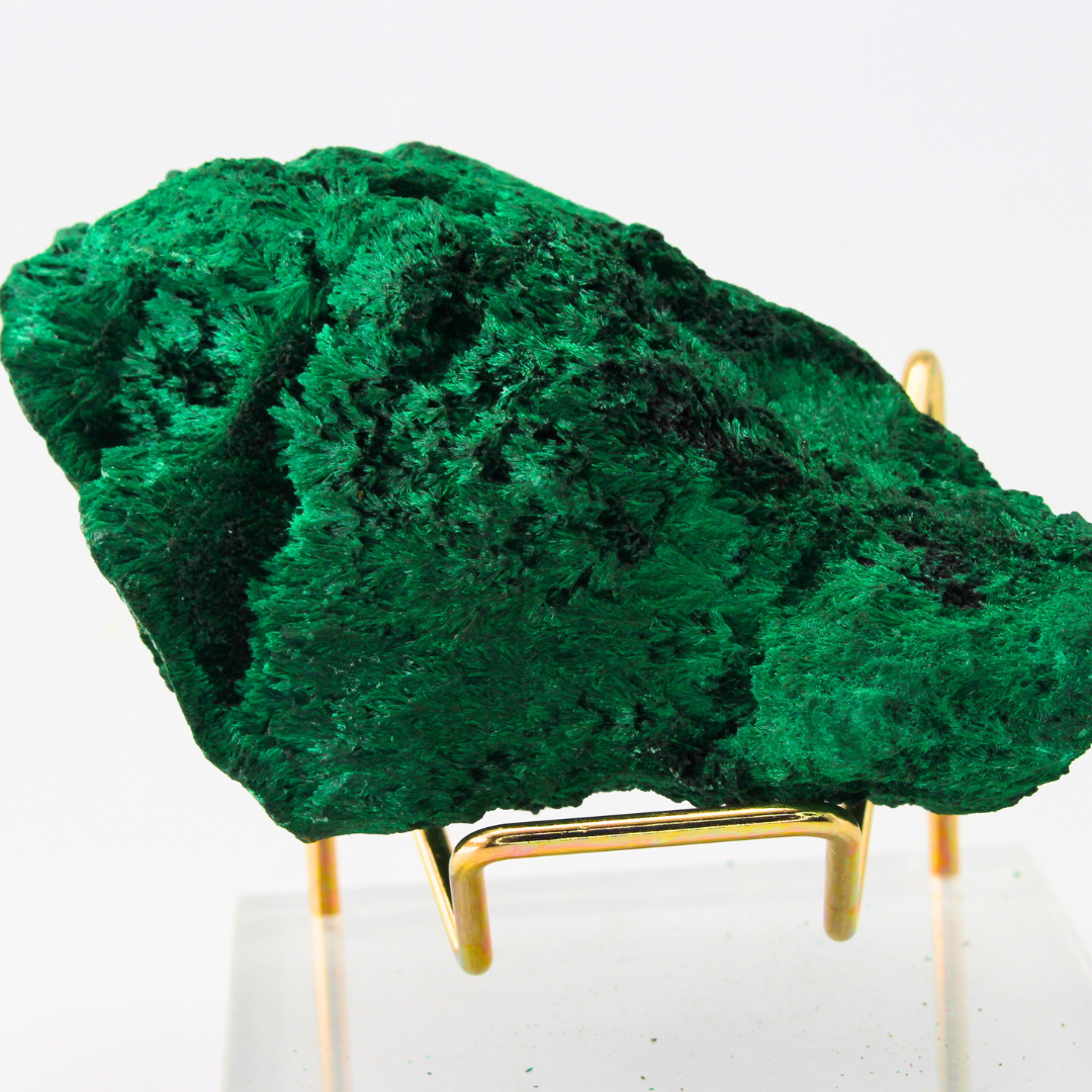 Malachite Goede With Calcite Zambia 367 Natural Mineral Specimen Fine Collectable Cabinet Display Piece Geological Interest