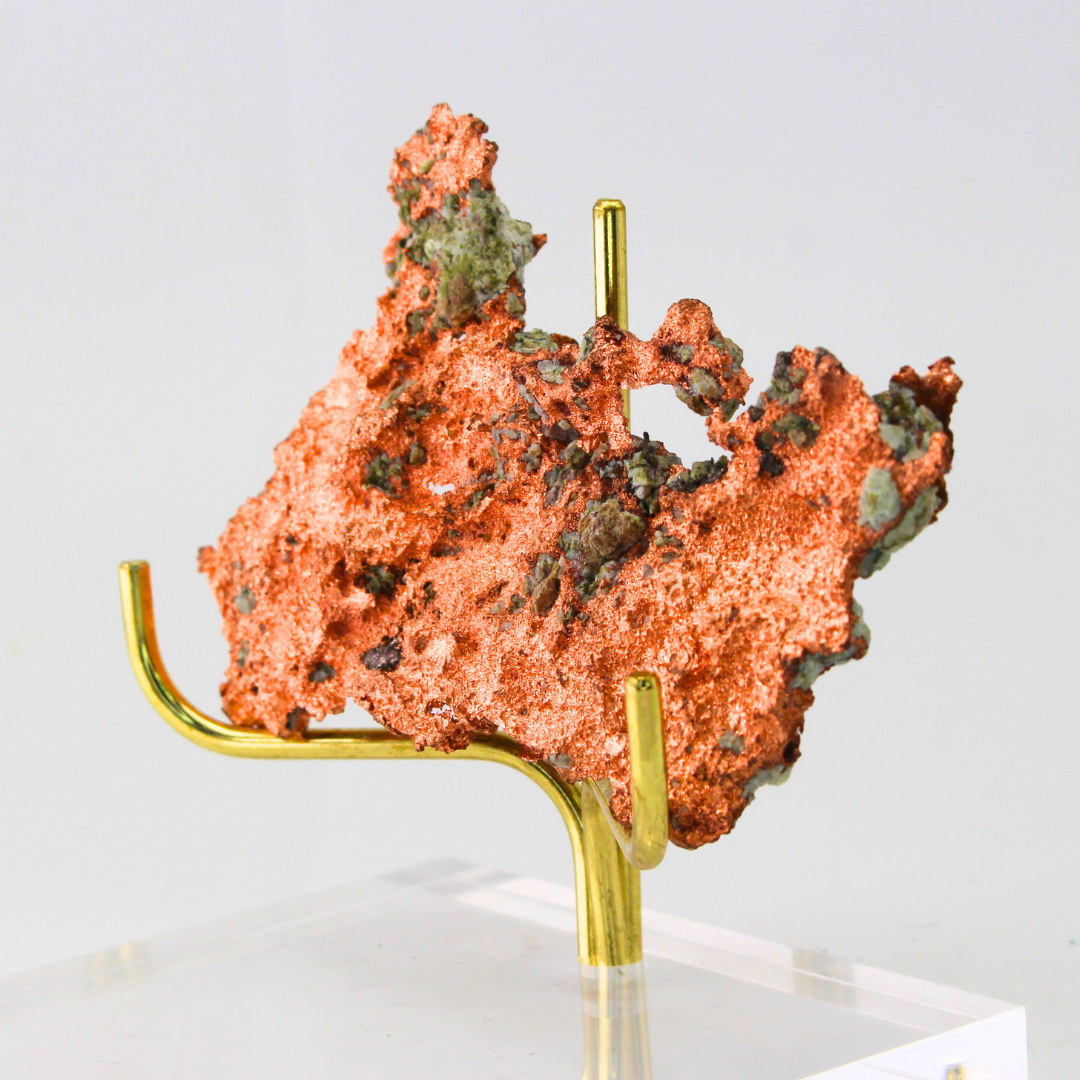 Copper Matrix Naturally Terminated Gastein Austria 120 Natural Mineral Specimen Fine Collectable Cabinet Display Piece Geological Interest