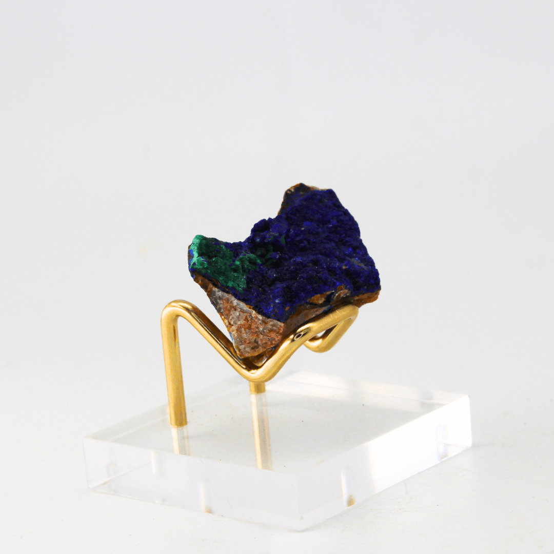 Azurite Malachite Matrix Himalayas 27 Natural Mineral Specimen Fine Collectable Cabinet Display Piece Geological Interest