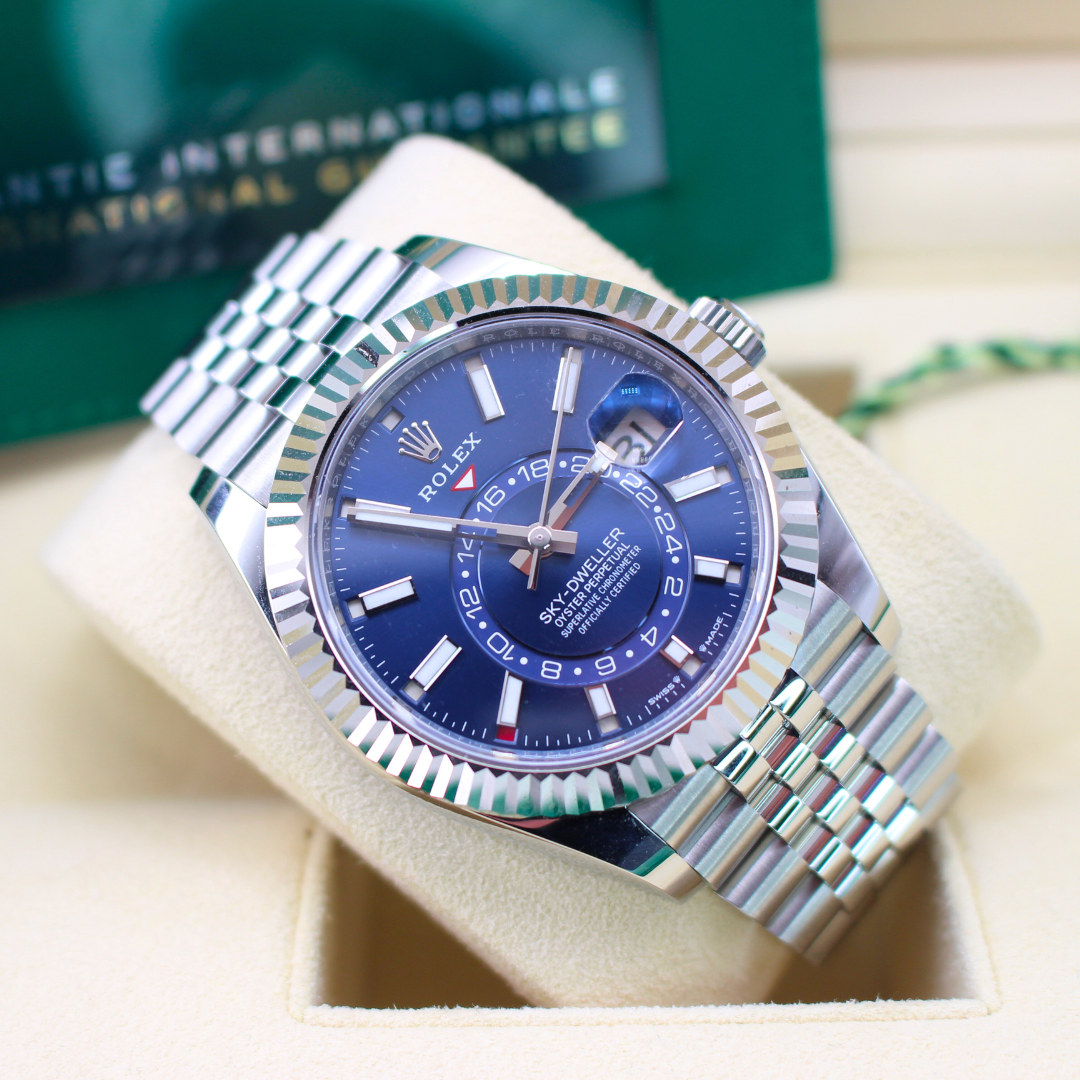 Rolex Sky-Dweller 326934 Blue Dial Jubilee Bracelet 2023 New Card
