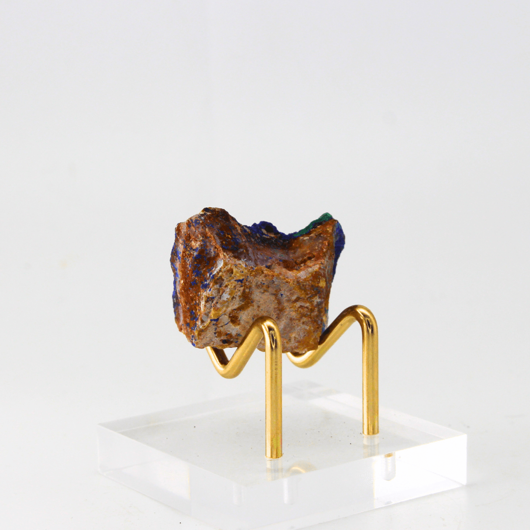 Azurite Malachite Matrix Himalayas 27 Natural Mineral Specimen Fine Collectable Cabinet Display Piece Geological Interest