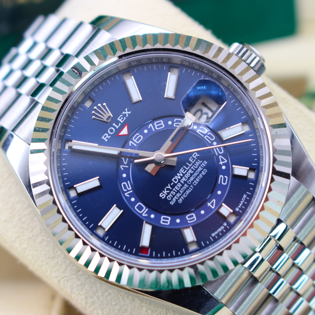 Rolex Sky-Dweller 326934 Blue Dial Jubilee Bracelet 2023 New Card