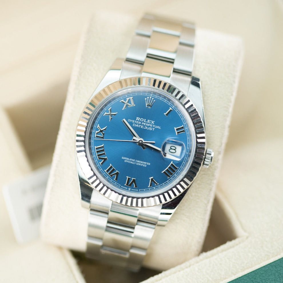 Rolex Datejust 41 126334 Oyster Bracelet Blue Dial Stainless Steel 2024 Unworn Condition Fluted Bezel 41 Mm Mechanical Watch - product image from Imperia...