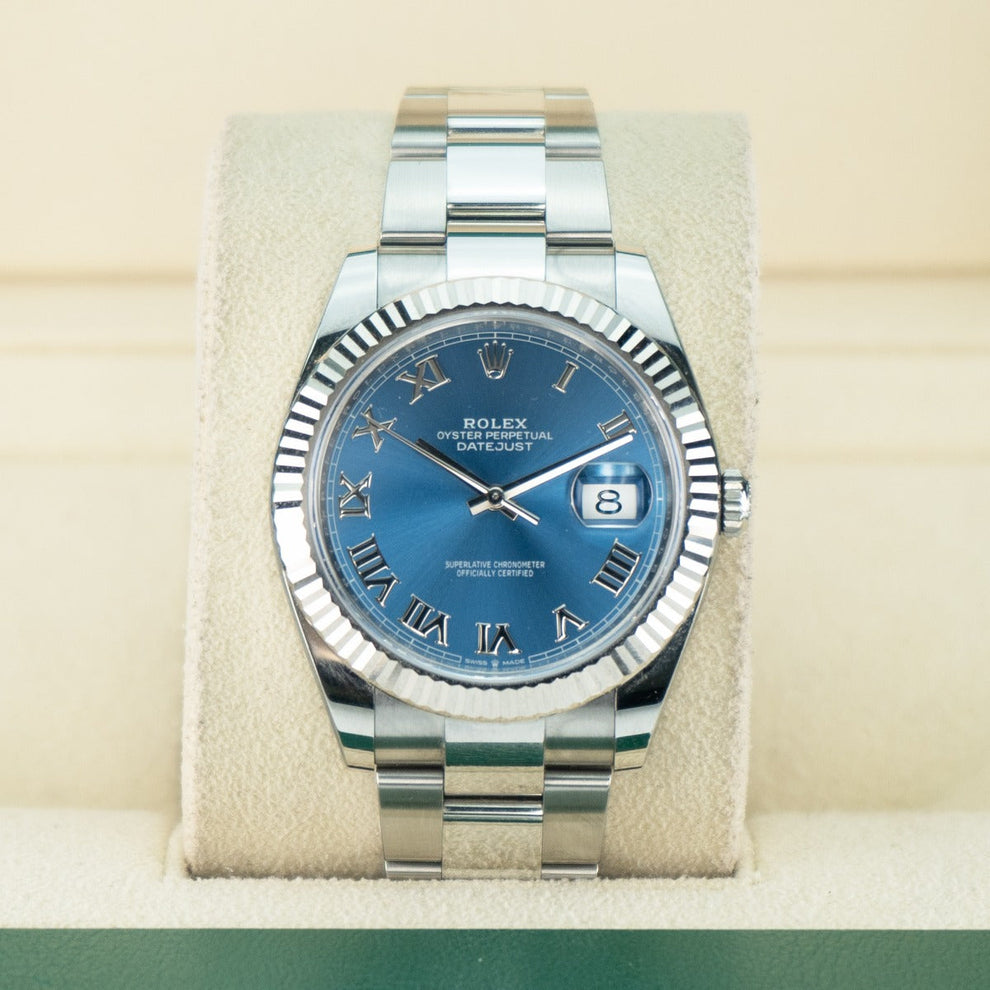 Rolex Datejust 41 126334 Oyster Bracelet Blue Dial Stainless Steel 2024 Unworn Condition Fluted Bezel 41 Mm Mechanical Watch - product image from Imperia...