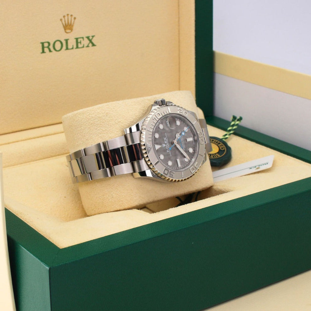Rolex Yacht-master 37 268622 Oyster Bracelet Silver Dial Stainless Steel 2021 Unworn Condition 24-hour 37 Mm Mechanical Watch - product image from ...