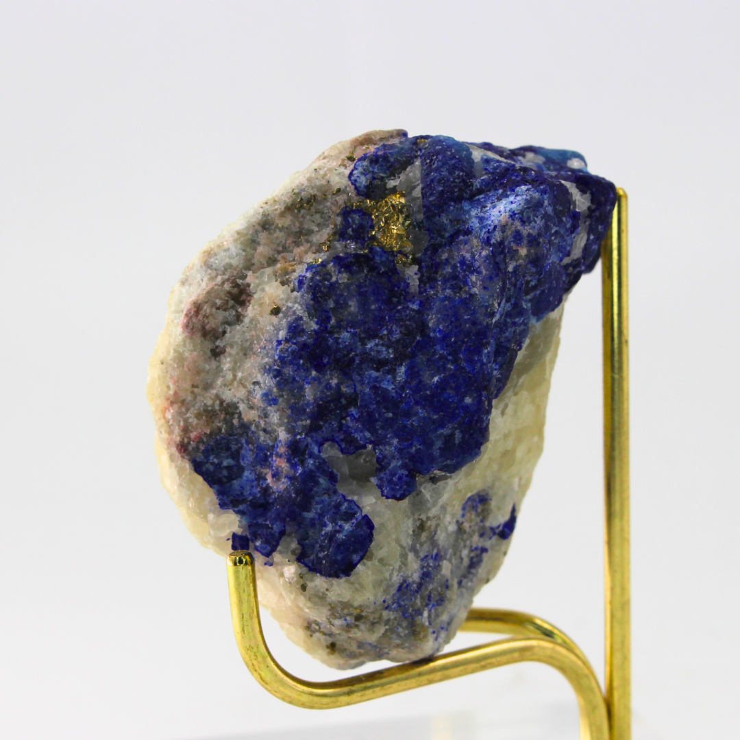 Blue & White Lazulite Naturally Terminated Himalayas 160 Natural Mineral Specimen Fine Collectable Cabinet Display Piece Geological Interest