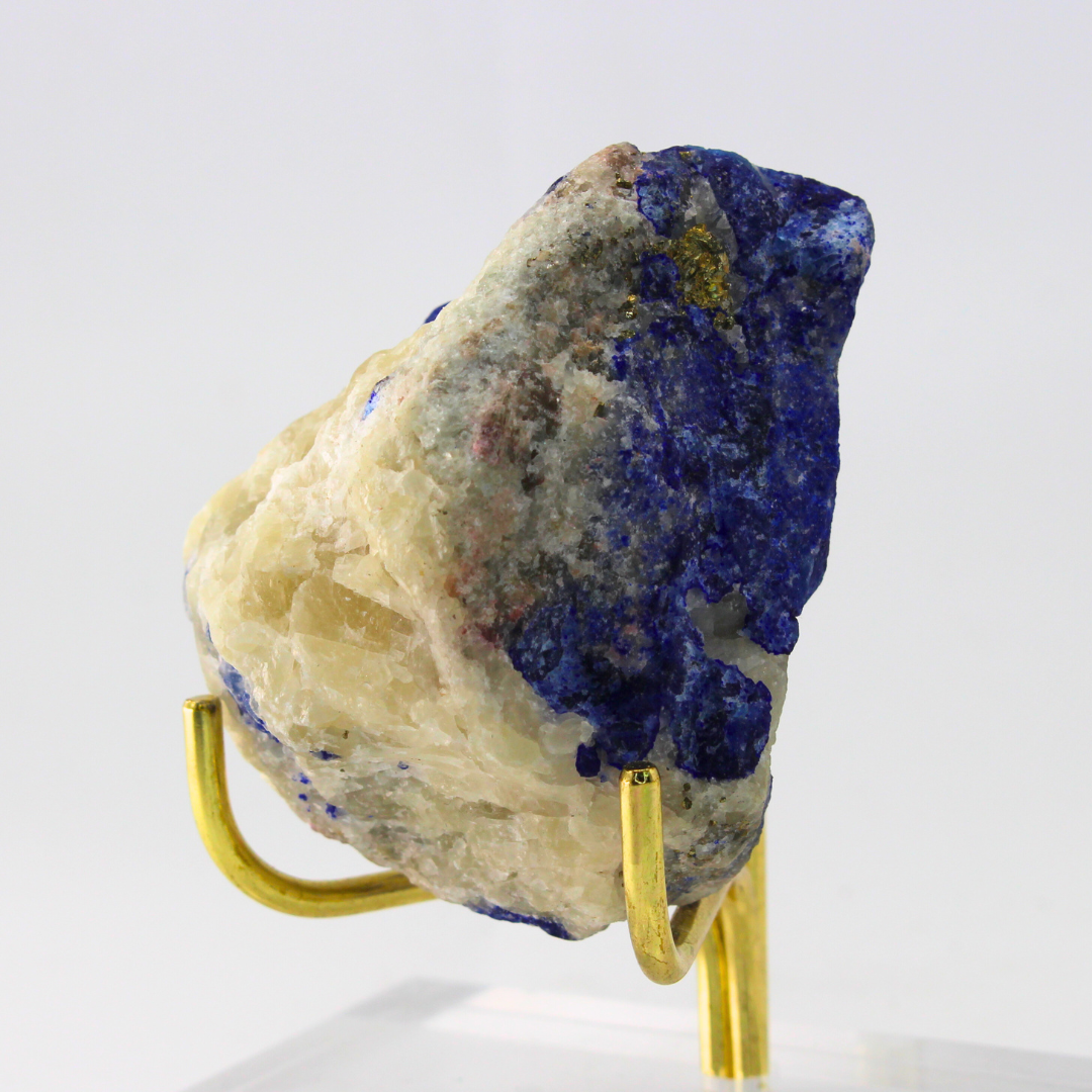 Blue & White Lazulite Naturally Terminated Himalayas 160 Natural Mineral Specimen Fine Collectable Cabinet Display Piece Geological Interest