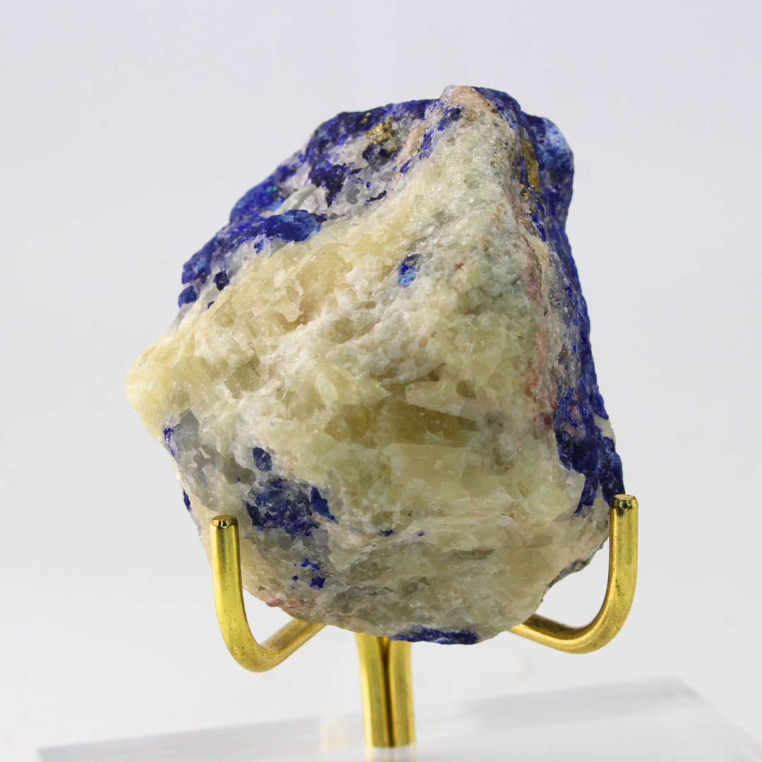 Blue & White Lazulite Naturally Terminated Himalayas 160 Natural Mineral Specimen Fine Collectable Cabinet Display Piece Geological Interest