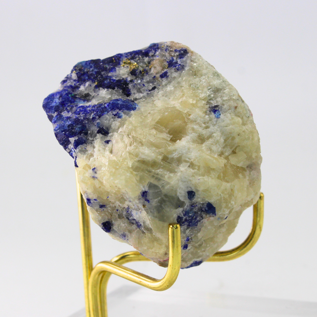 Blue & White Lazulite Naturally Terminated Himalayas 160 Natural Mineral Specimen Fine Collectable Cabinet Display Piece Geological Interest