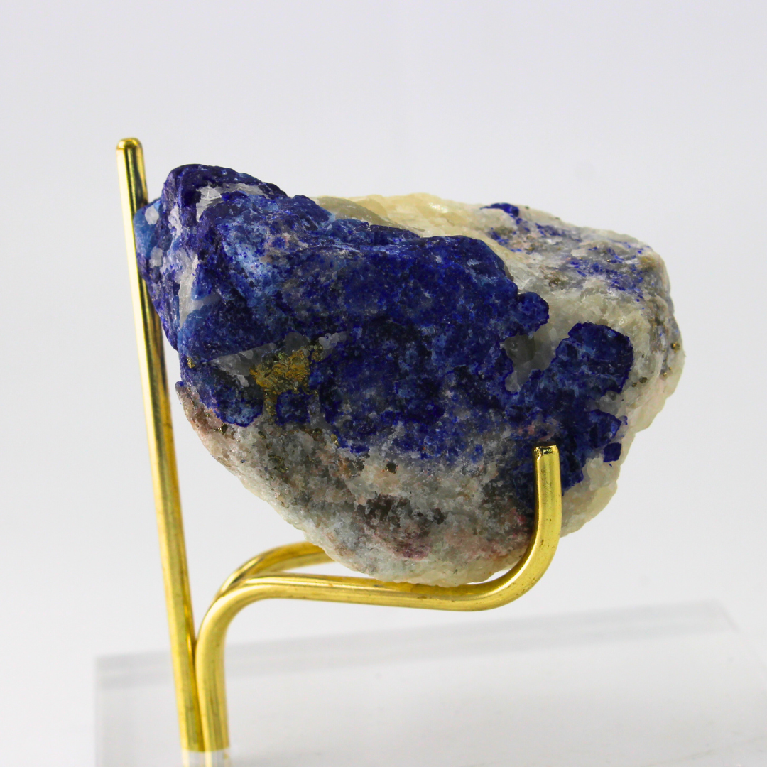 Blue & White Lazulite Naturally Terminated Himalayas 160 Natural Mineral Specimen Fine Collectable Cabinet Display Piece Geological Interest