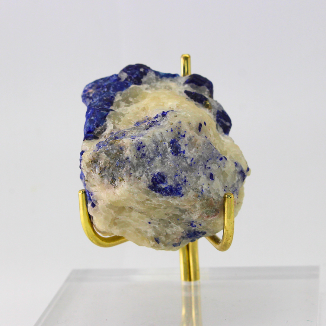 Blue & White Lazulite Naturally Terminated Himalayas 160 Natural Mineral Specimen Fine Collectable Cabinet Display Piece Geological Interest