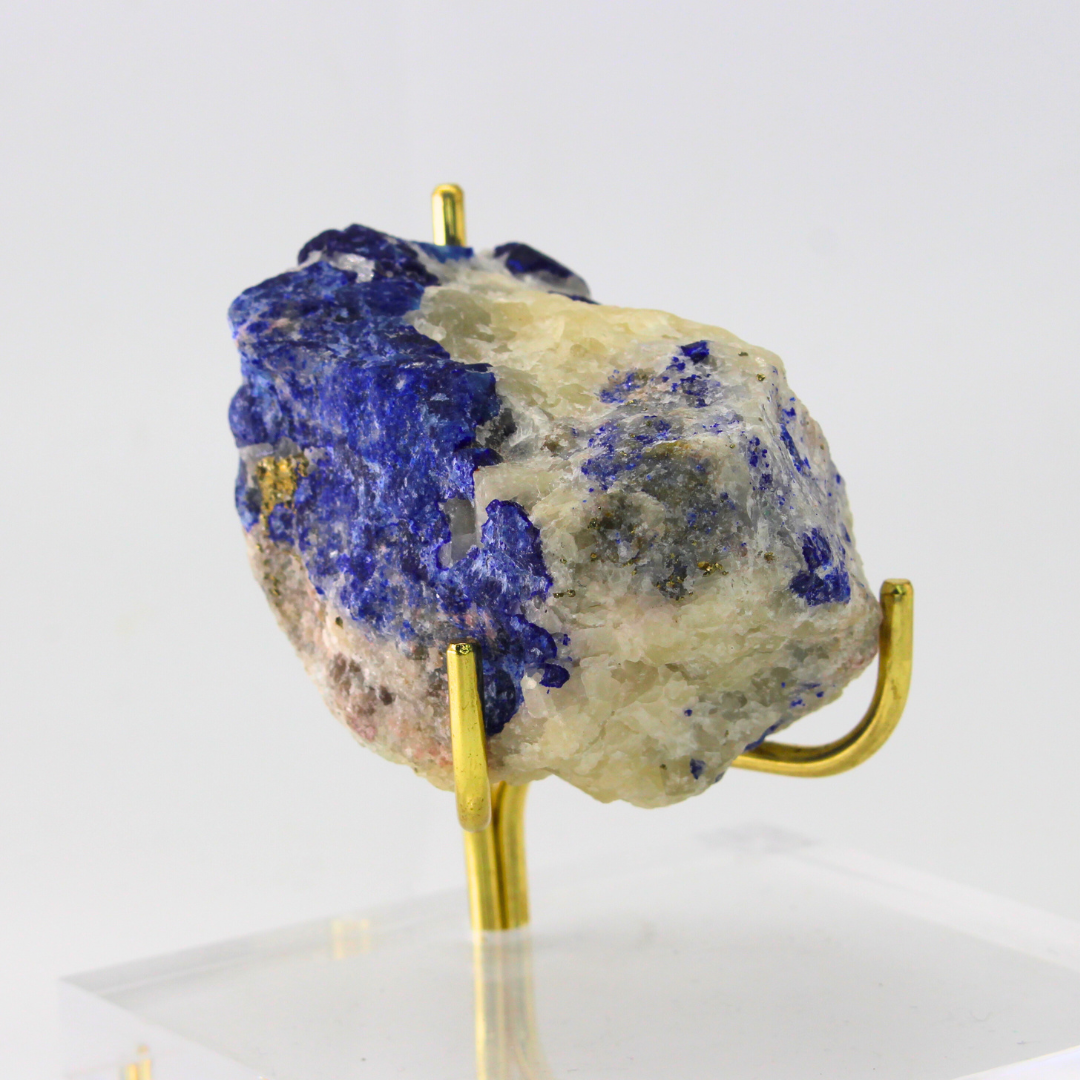 Blue & White Lazulite Naturally Terminated Himalayas 160 Natural Mineral Specimen Fine Collectable Cabinet Display Piece Geological Interest