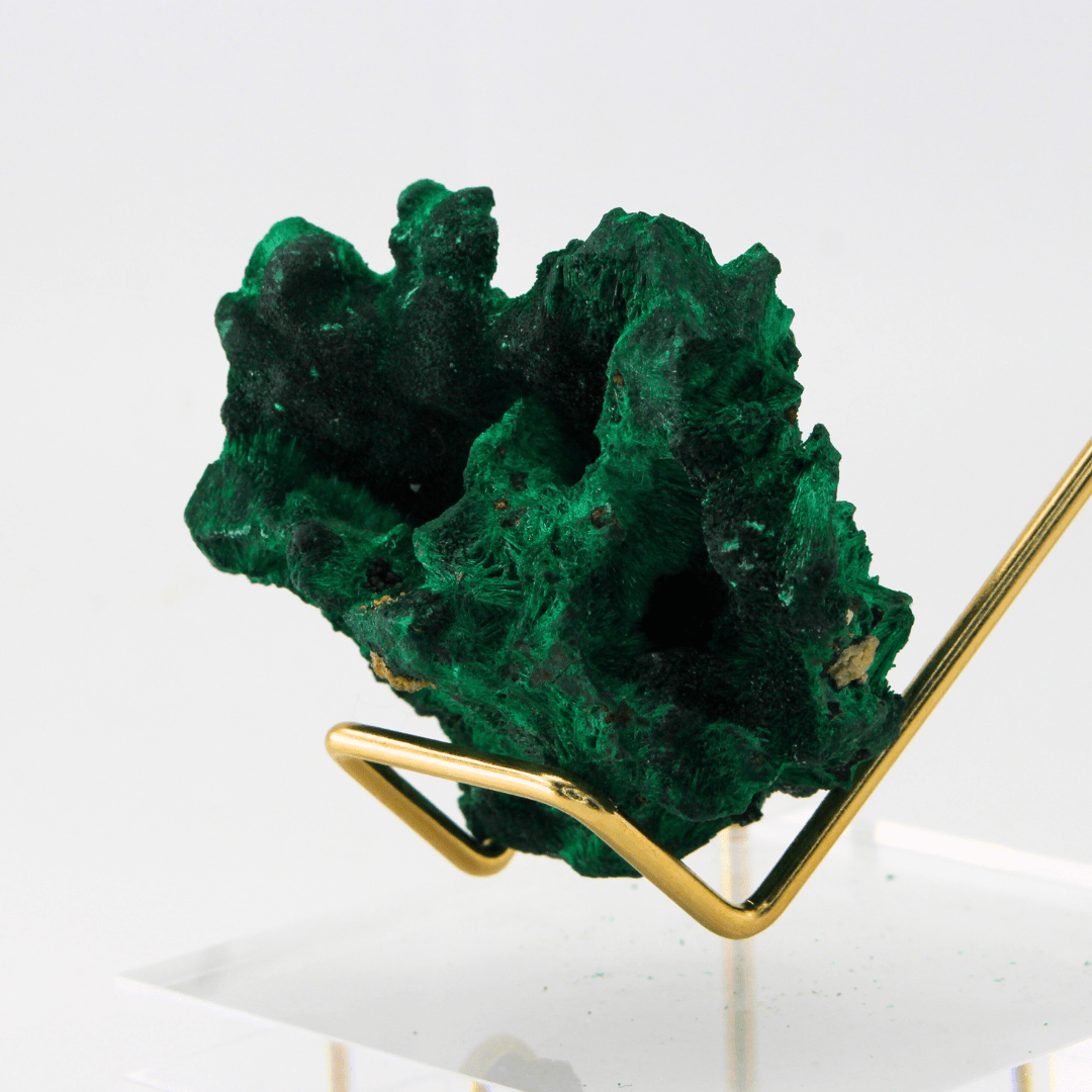 Malachite Goede With Calcite Zambia Africa 170 Natural Mineral Specimen Fine Collectable Cabinet Display Piece Geological Interest