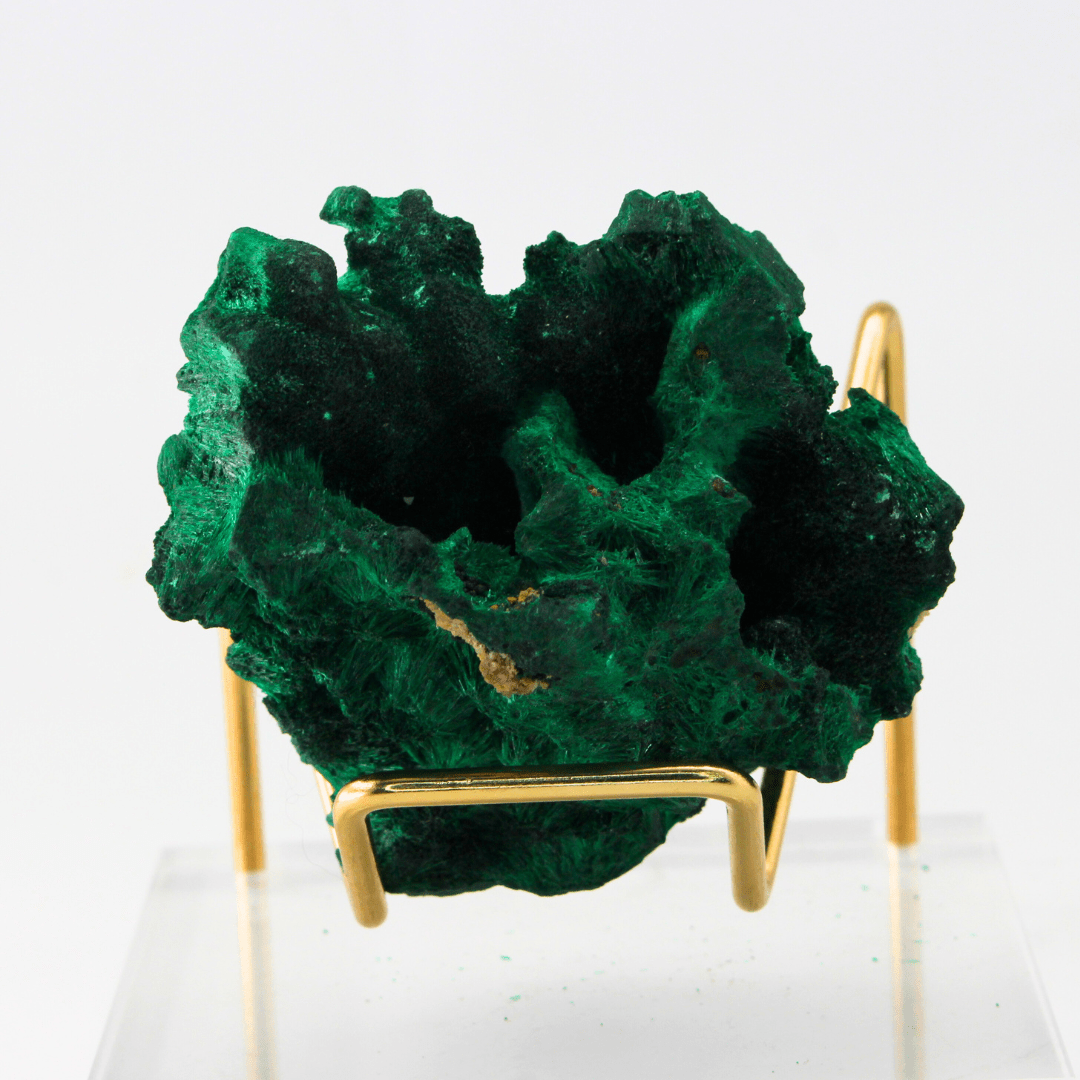 Malachite Goede With Calcite Zambia Africa 170 Natural Mineral Specimen Fine Collectable Cabinet Display Piece Geological Interest