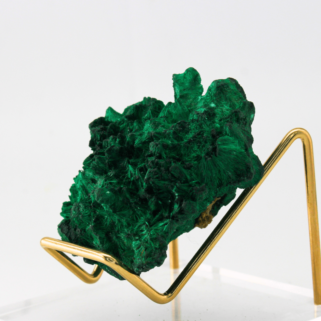 Malachite Goede With Calcite Zambia Africa 170 Natural Mineral Specimen Fine Collectable Cabinet Display Piece Geological Interest