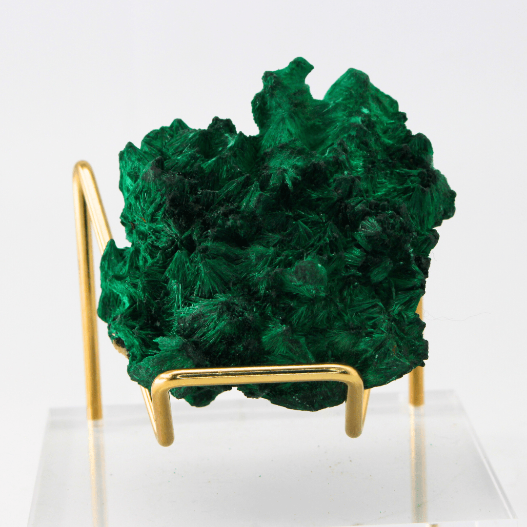 Malachite Goede With Calcite Zambia Africa 170 Natural Mineral Specimen Fine Collectable Cabinet Display Piece Geological Interest