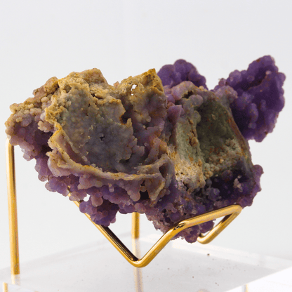 Trauben-Chalcedon, natürlich terminiert, Indonesien, 218, natürliches Mineralien-Exemplar, feines Sammlerstück, für Vitrine, geologisch interessant