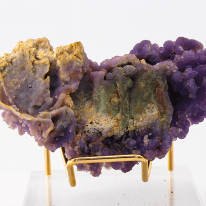 Trauben-Chalcedon, natürlich terminiert, Indonesien, 218, natürliches Mineralien-Exemplar, feines Sammlerstück, für Vitrine, geologisch interessant