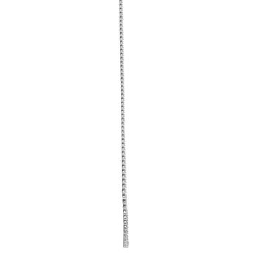 18ct White Gold Natural Diamond Chain – side view