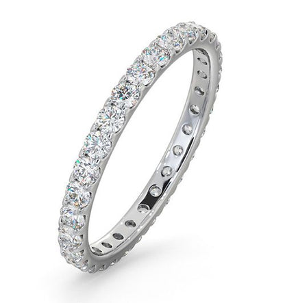 18ct White Gold Claw Set Full Eternity Ring Natural Diamond 1.00ct G VS – Imperial Time