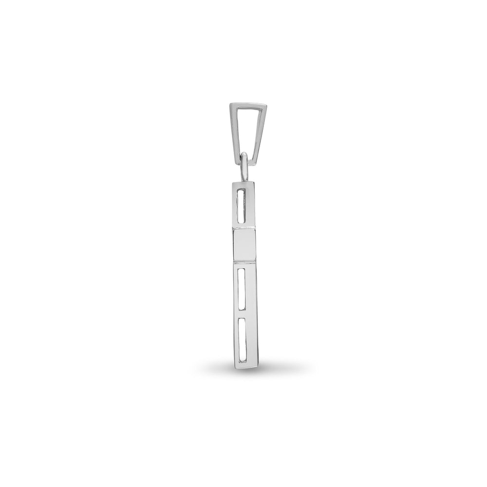 18ct White Gold Natural Diamond Cross – product view