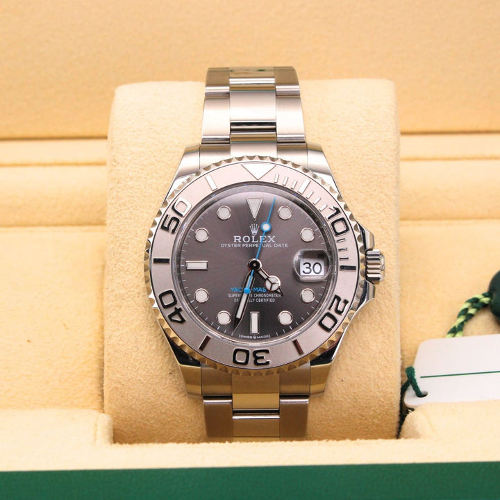 Rolex Yacht-master 37 268622 Oyster Bracelet Silver Dial Stainless Steel 2021 Unworn Condition 24-hour 37 Mm Mechanical Watch - product image from ...