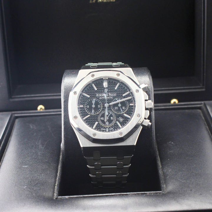 Audemars Piguet Royal Oak 26320ST.OO.1220ST.01 Black Dial 2015 Luxury Swiss Watch Certified Pre-Owned Kensington London Boutique - product image fr...